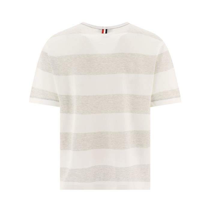 THOM BROWNE RWB Stripe Pocket Short Sleeve T-Shirt MJS201A