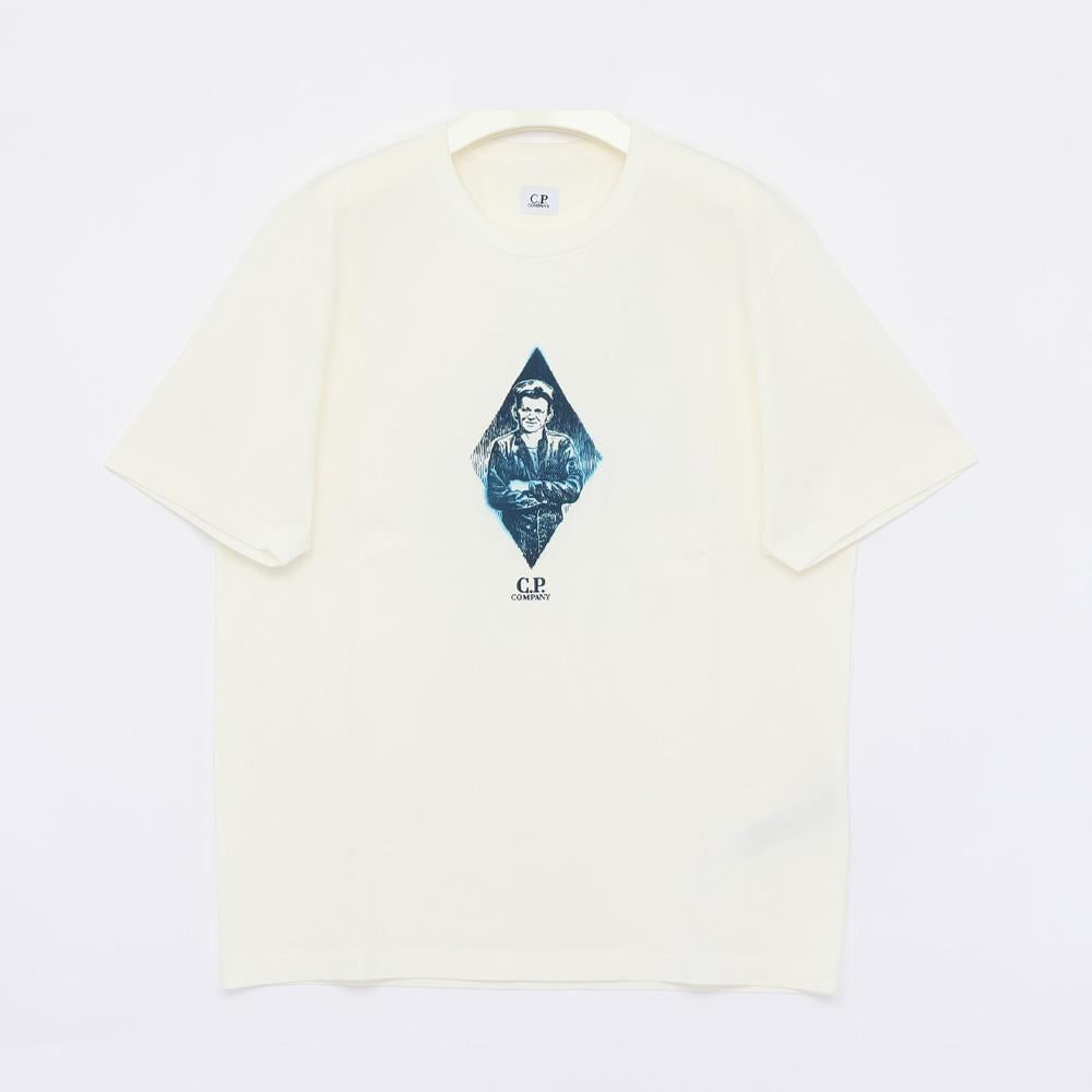 CP Company Diamond Print Short Sleeve Men’s T-Shirt 20CMTS266A 110656W 103