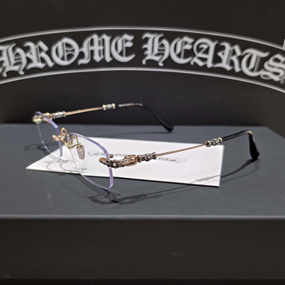 Chrome Hearts Black/Gold/Silver Mix Pils 3 Eyeglasses Unisex