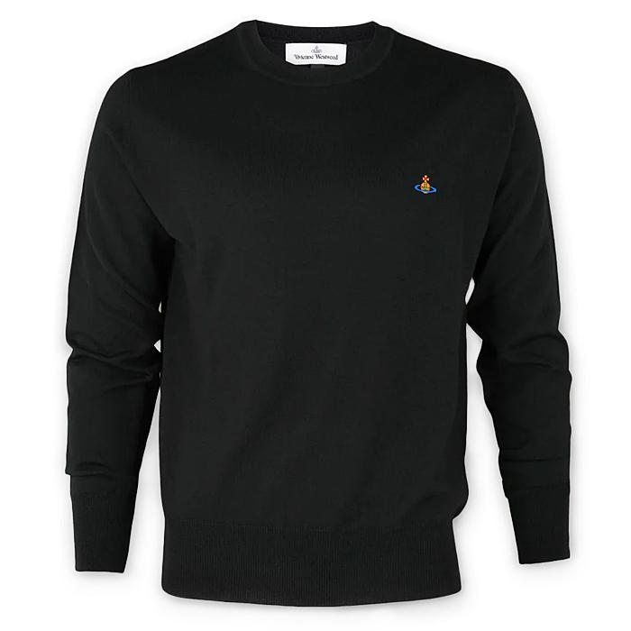 Vivienne Westwood Black Wool Crewneck Sweater Men