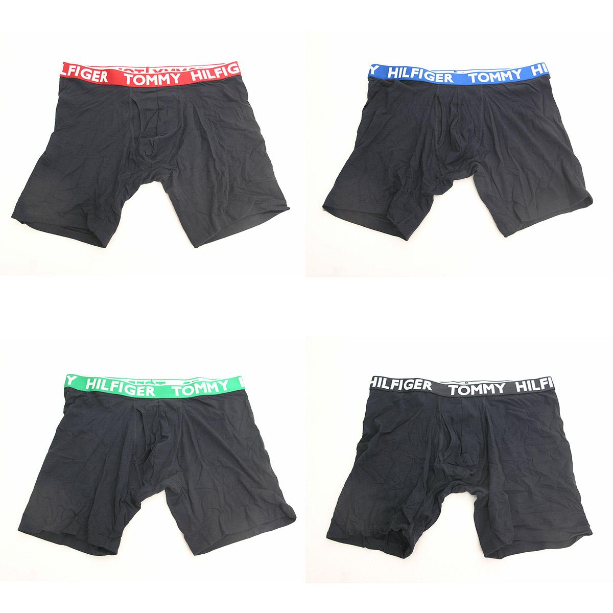 TOMMY HILFIGER Men’s Boxer Briefs 4-Pack Navy Underwear Set 09T4493