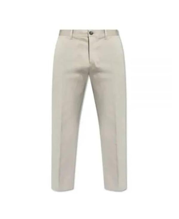 AMI Straight Chino Trousers Sand Color Men’s Pants