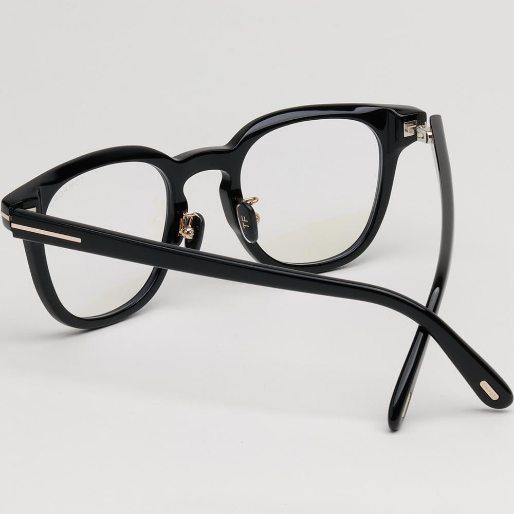 TOM FORD Blue Light Blocking Asian Fit Black Acetate Eyeglass Frame TF5922KB 001