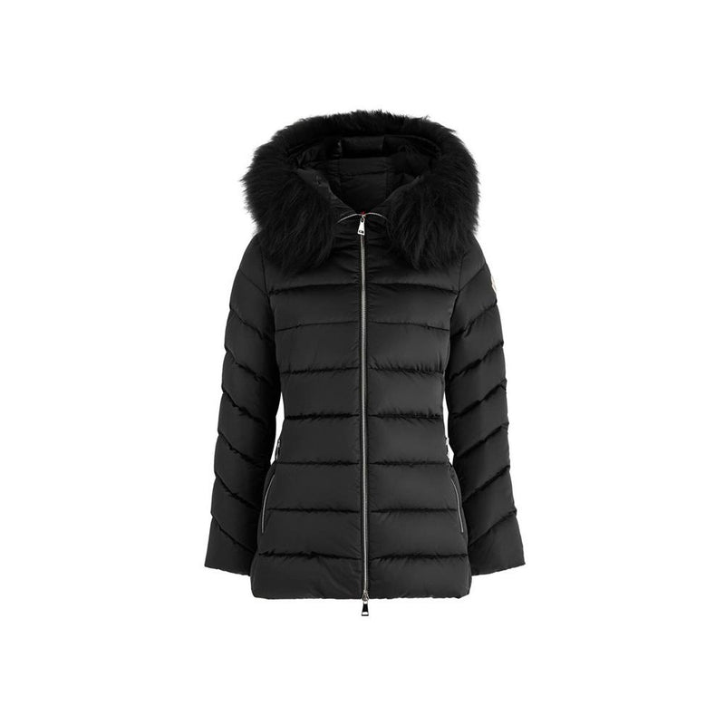 Moncler Cupidone Logo Faux Fur Hood Down Jacket 1A001 77 59685 999