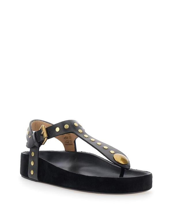 Isabel Marant ENORE Leather Sandals SD0115FA D1B08S 01BK