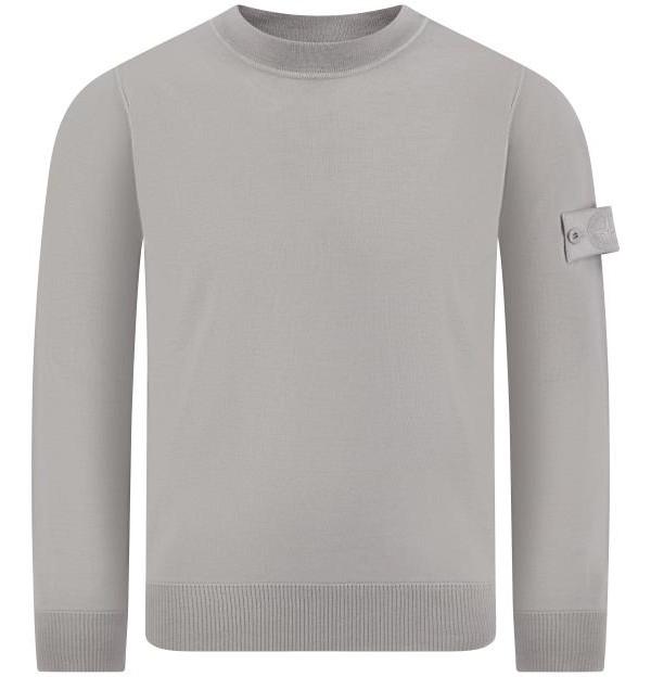 STONE ISLAND Pure Light RWS Wool Ghost Piece Crewneck Sweater