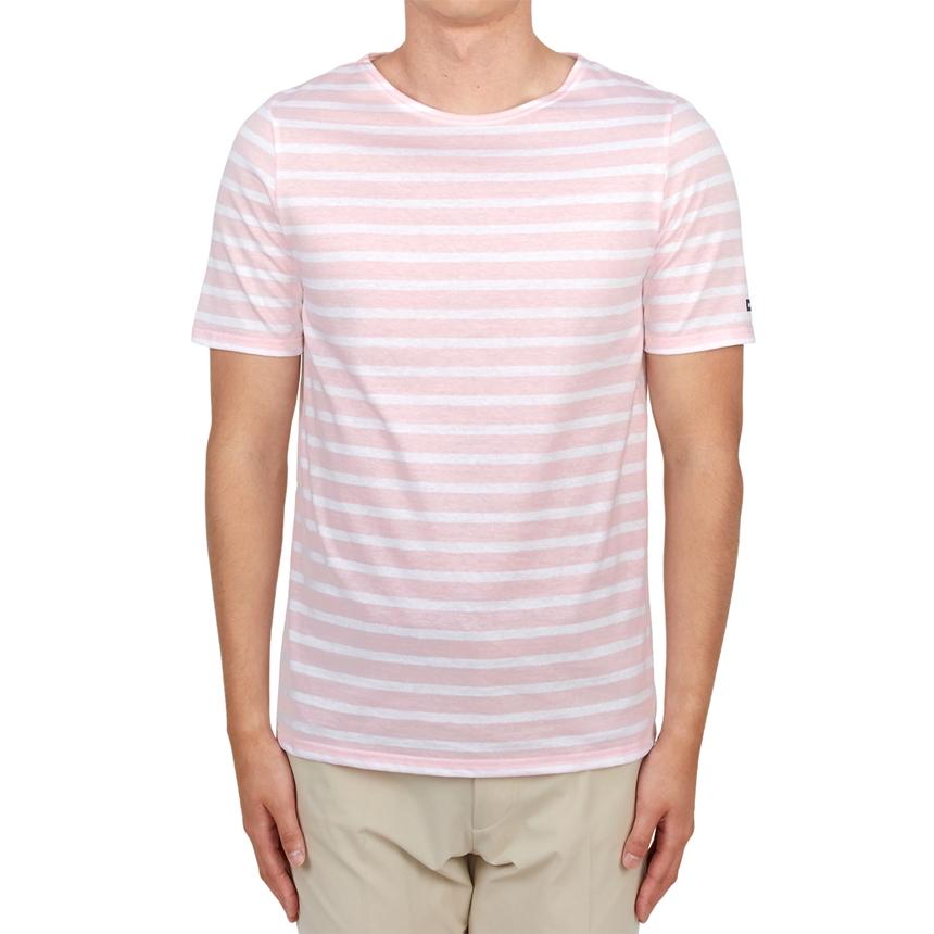 Saint James Levant Unisex Short Sleeve T-Shirt 9863 ROSE DOUX NEIG