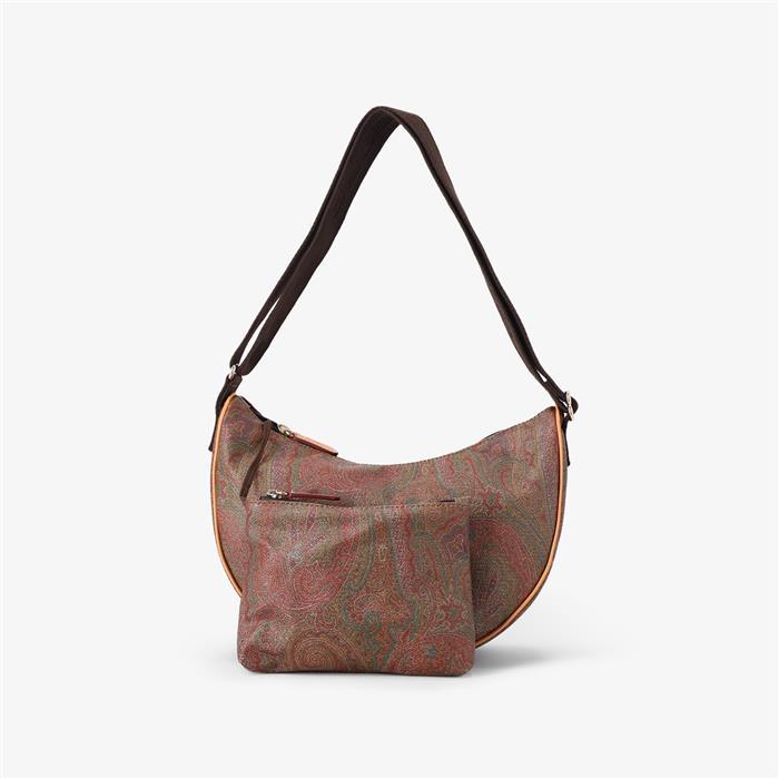 Etro Paisley Half Moon Hobo Crossbody Bag WP1B0014 AA054 R0369