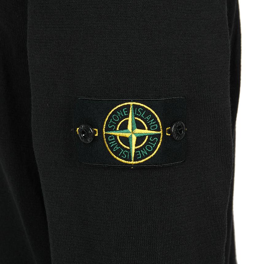 STONE ISLAND Men’s Wool Crewneck Sweater Black