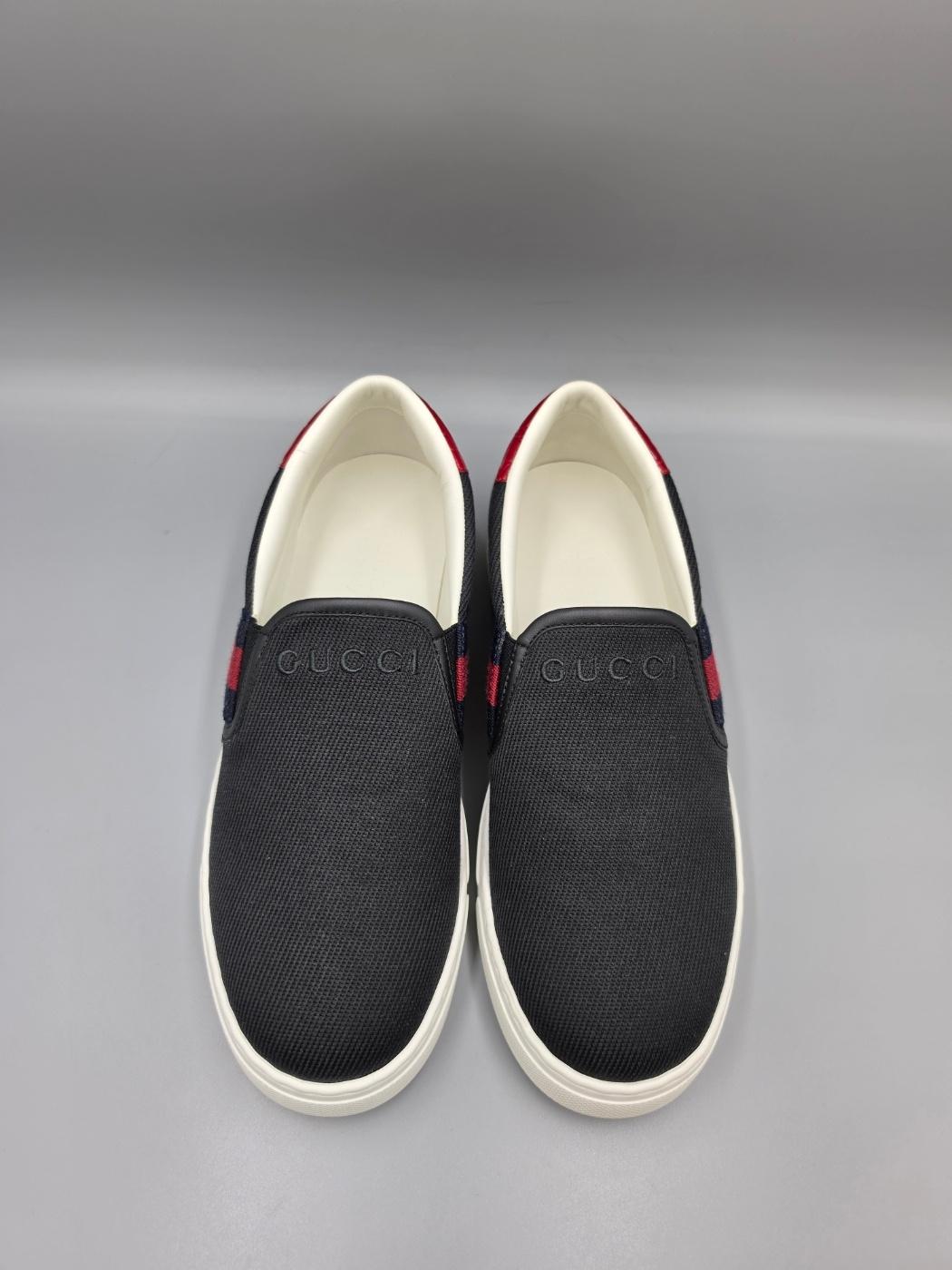 GUCCI Men’s Ace Canvas Slip-On Low Top Sneakers 834216