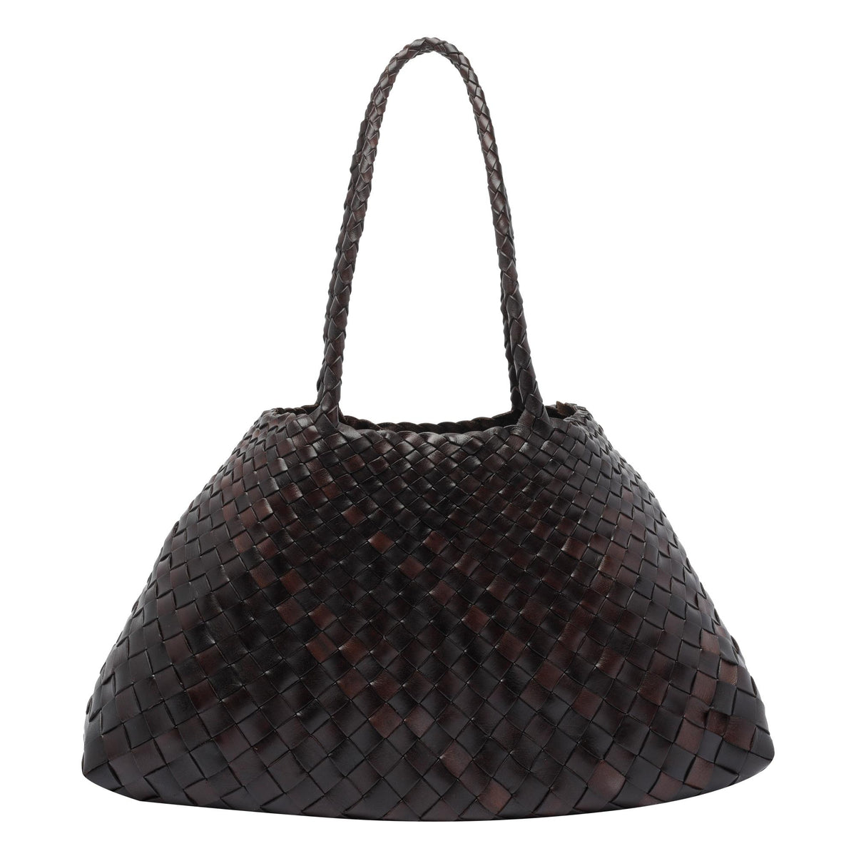 Dragon Diffusion Dark Brown Leather Shoulder Bag