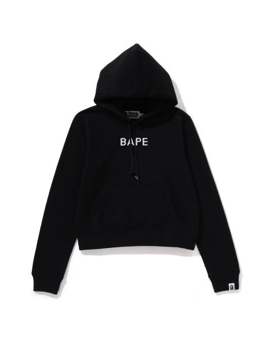 BAPE Black Graphic Pullover Hoodie Womens 001PPL802004 LBLK