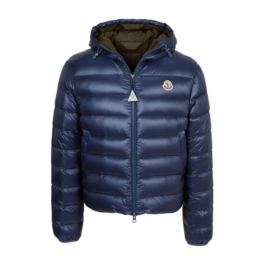 Moncler Puffer Jacket Forzo Men Blue Down Coat