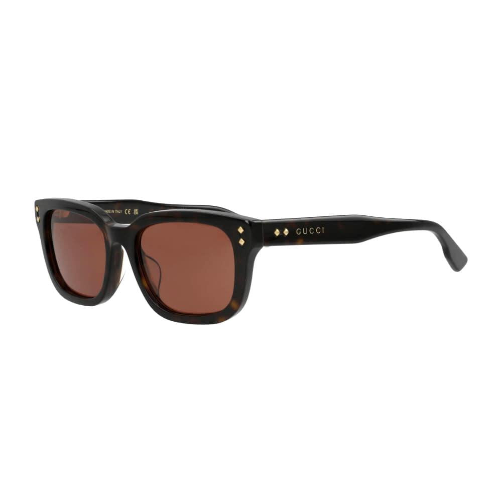 GUCCI Square Sunglasses Asian Fit Women’s Black Acetate Eyewear