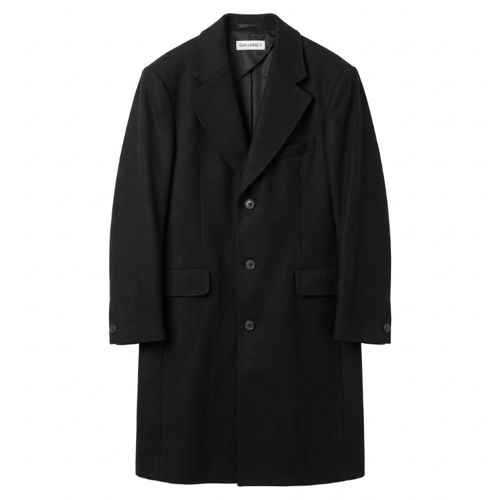 OUR LEGACY Black Dolphin Coat Men M4201DB