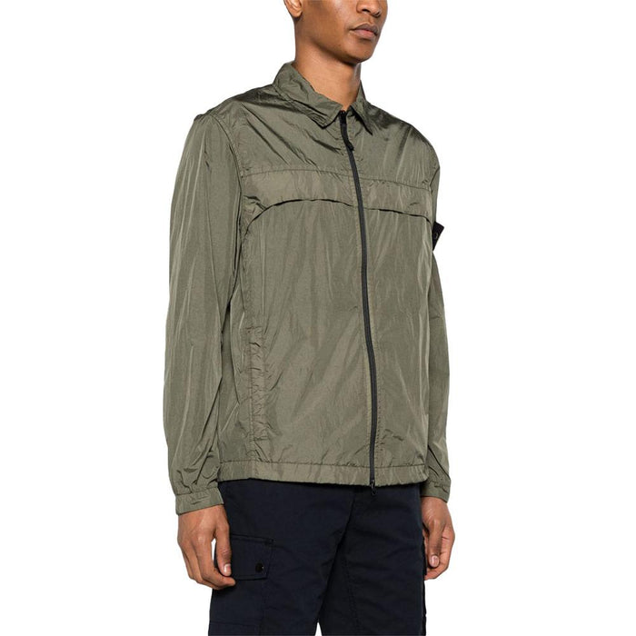 STONE ISLAND Crinkle Reps Overshirt Jacket Regular Fit Men’s Navy