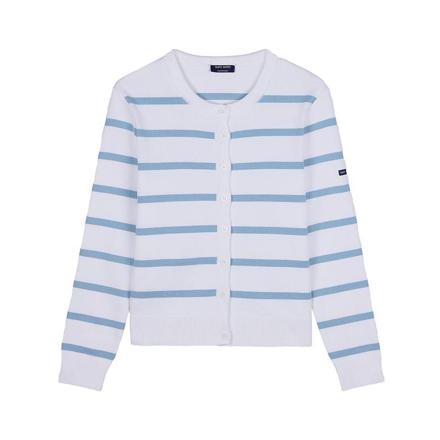 Saint James PERPIGNAN Cardigan BLANC NUANCE Women’s Knit
