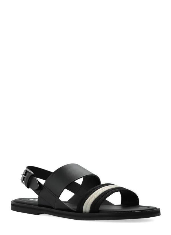 BALLY Grovery Leather Sandals Black Men MSS04 IVT003 I945