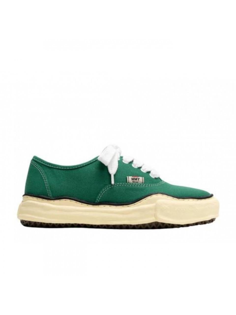 Maison Mihara Yasuhiro Vintage Baker OG Sole Canvas Low-Top Sn A09FW735 CL GREEN