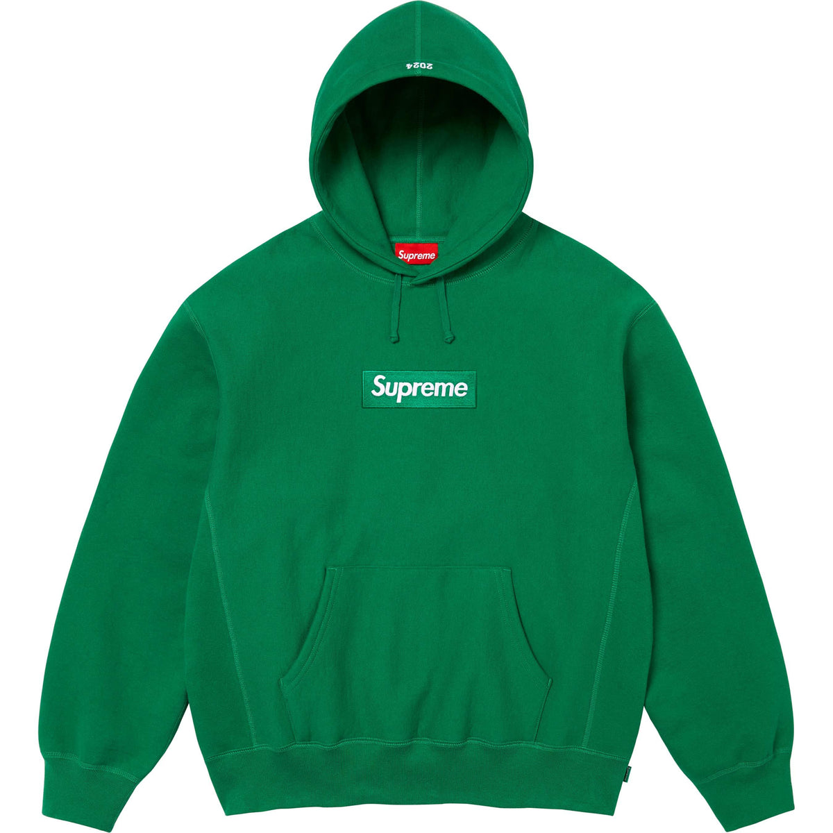 Supreme Box Logo Hooded Sweatshirt Green Unisex