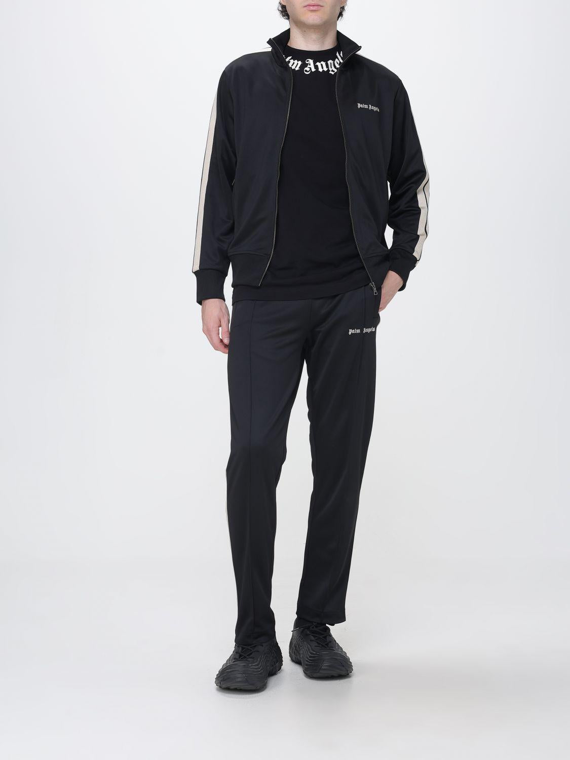 Palm Angels Black Training Sweatpants Joggers for Men