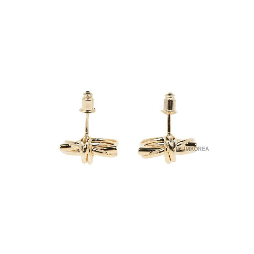 Ferragamo Gancini Hoop Earrings Gold-Tone Women’s Jewelry