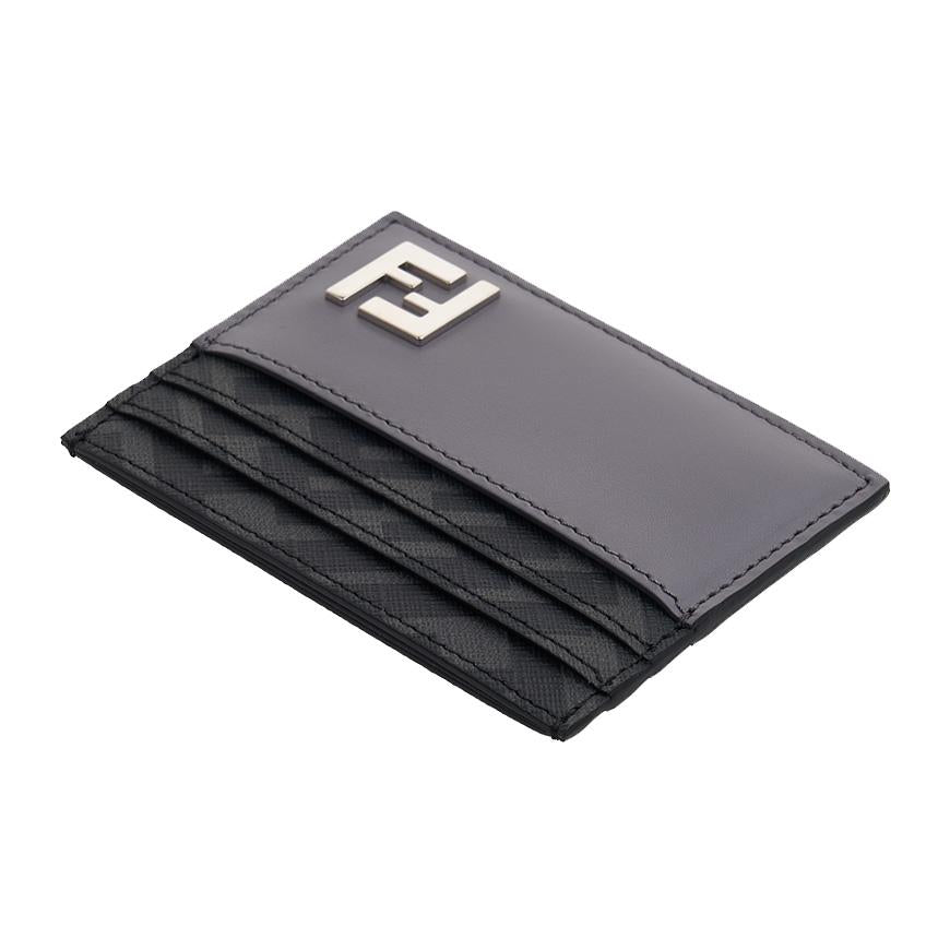 FENDI Men's Diagonal Card Holder Wallet 7M0164 AFF2 F07AL