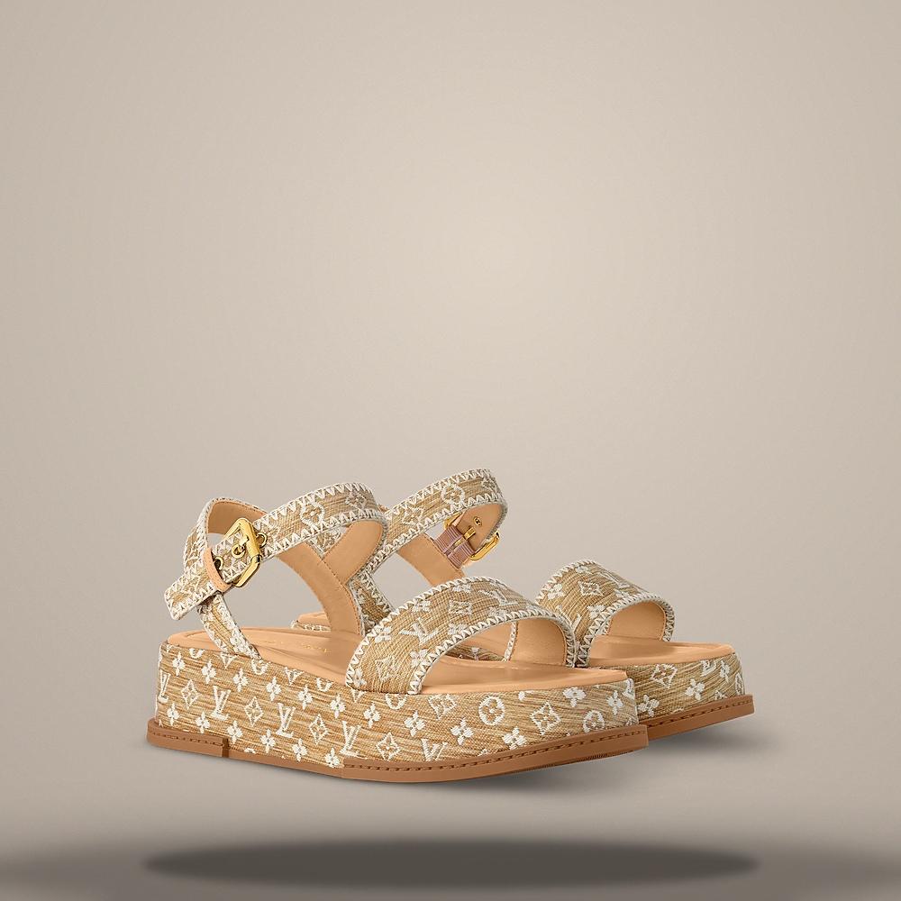 Louis Vuitton Maya Platform Natural Men's Sandals 1AHNOG