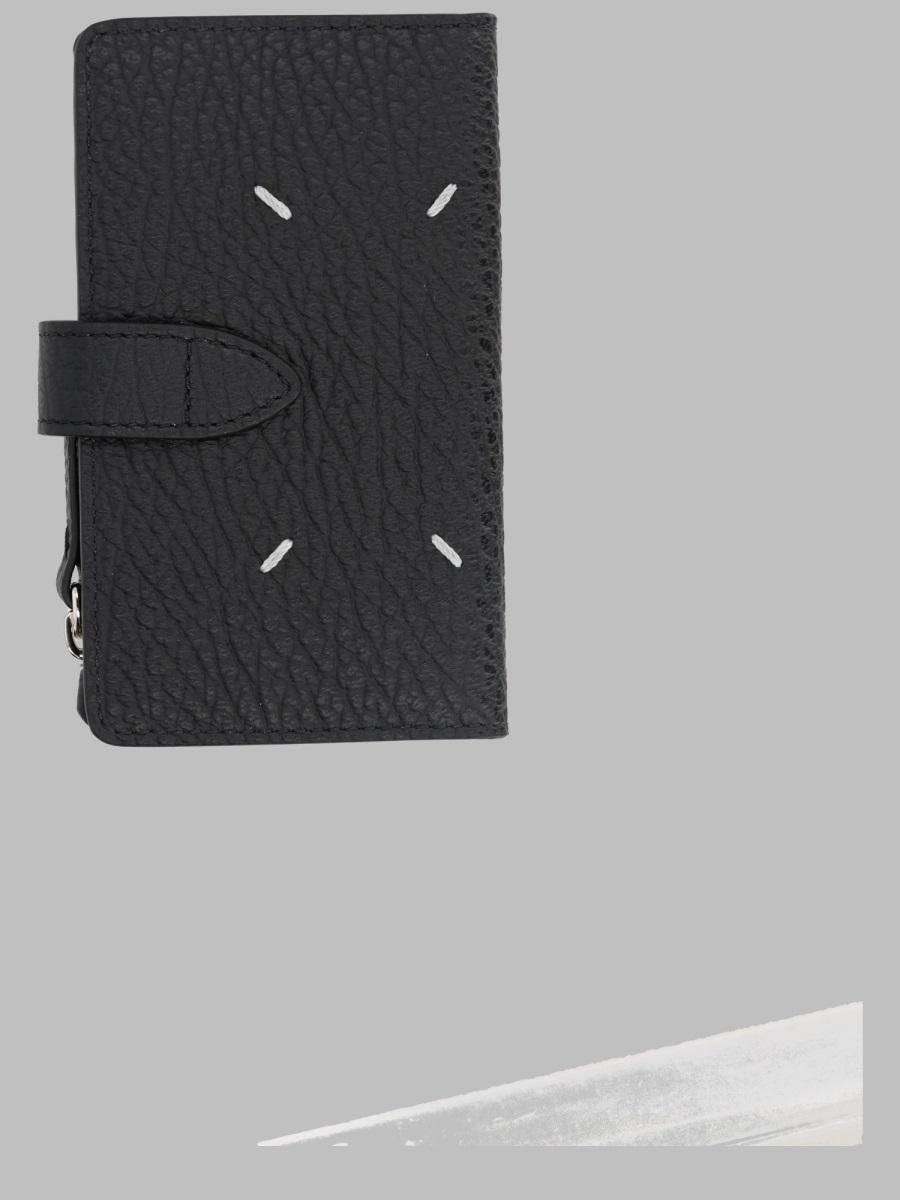 Maison Margiela Black Leather Long Wallet