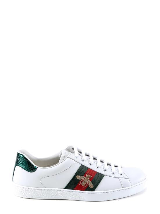 GUCCI Leather Low-Top Sneakers for Men 42944602JP09064 WHITE DOM