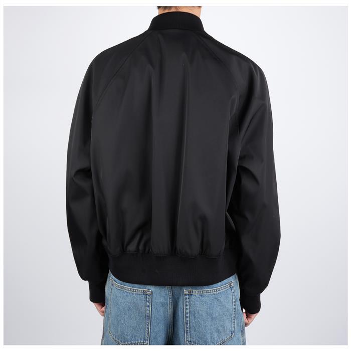 AMI Logo Technical Twill Bomber Jacket HJK012 PA0007 001