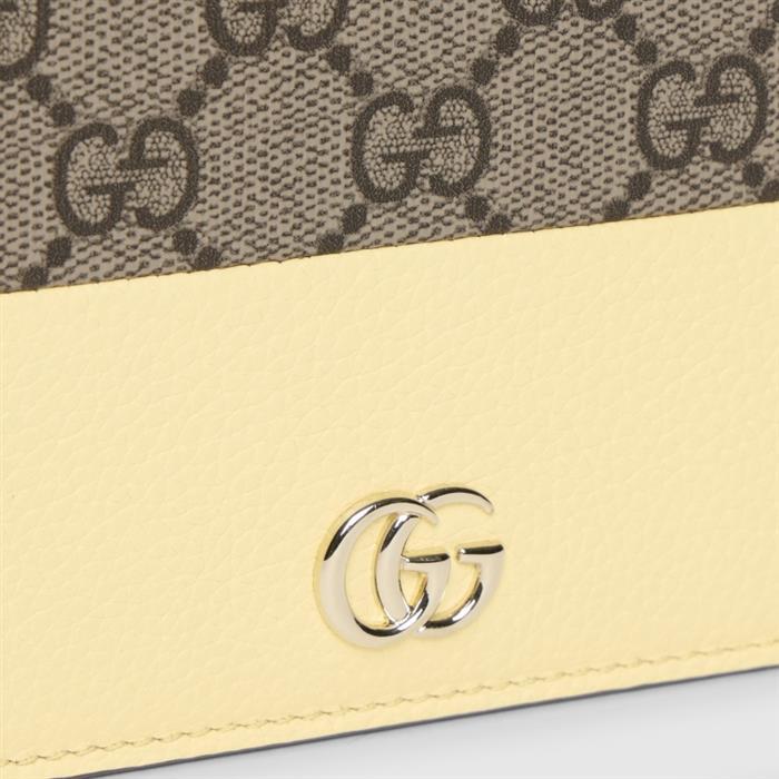 GUCCI GG Marmont Bicolor Chain Wallet Shoulder Bag