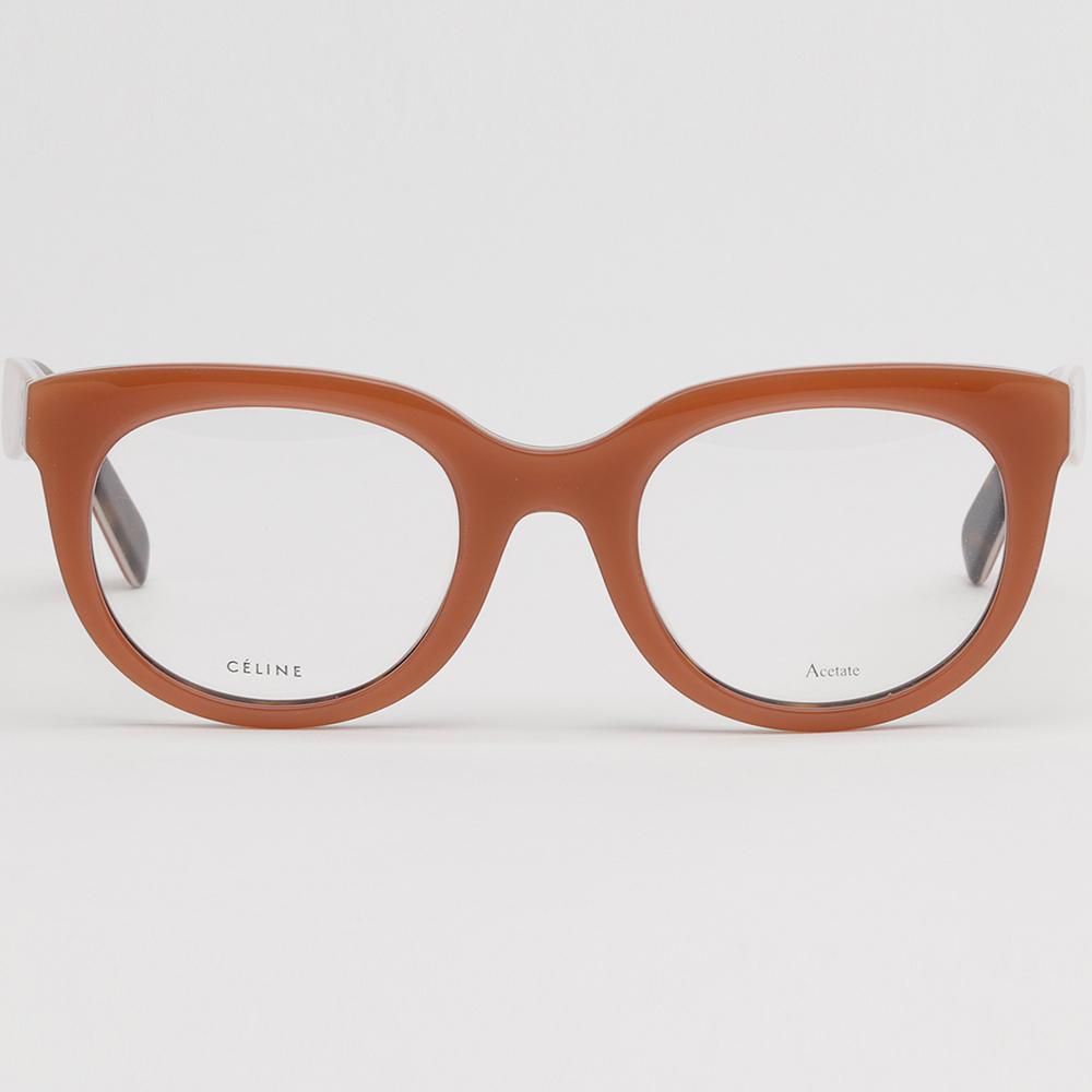 CELINE Brown Horn-Rim Asian Fit Eyeglass Frames Unisex CL41389F KMO