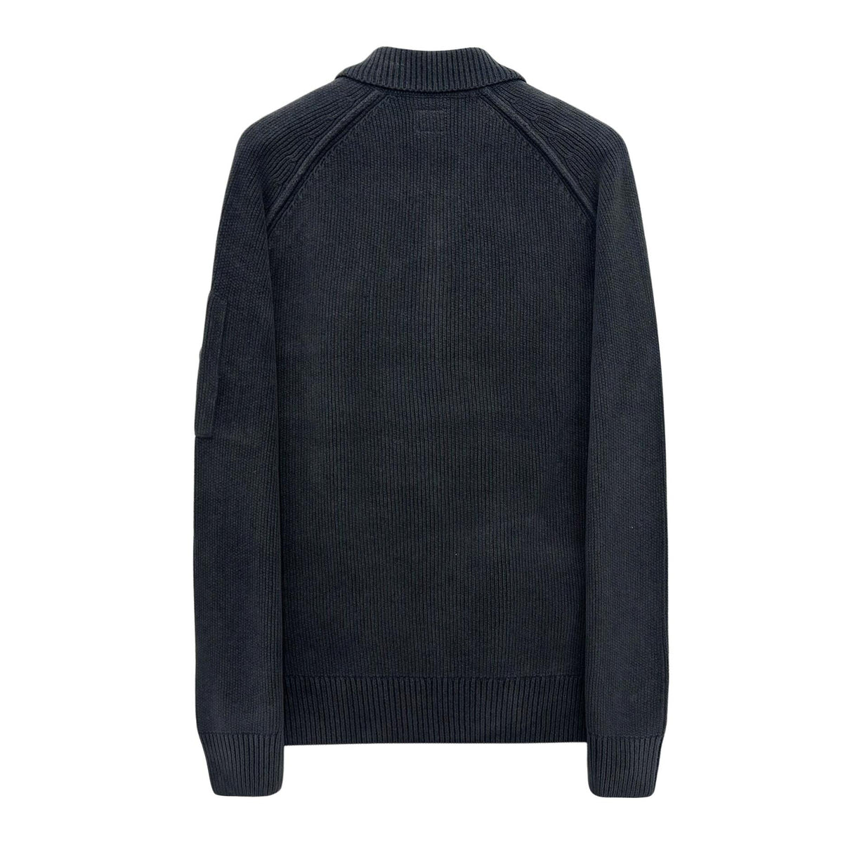 CP Company Logo Patch Collar Knit Sweater for Men 21CMKN198A 999