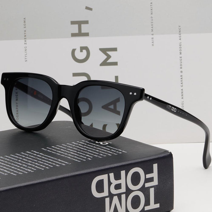 KENZO Black Acetate Square Unisex Sunglasses KZ40167I 01B