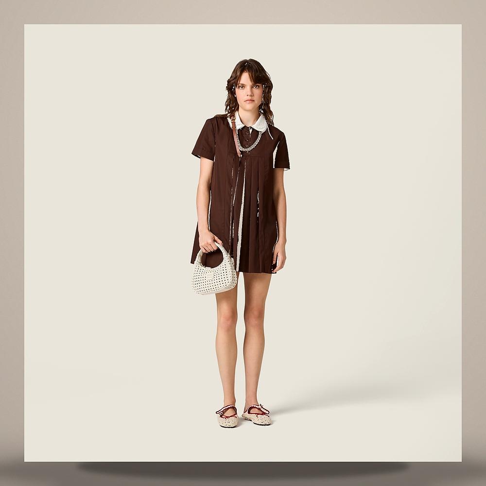 Miu Miu Poplin Midi Dress MF6401 10RG F0192