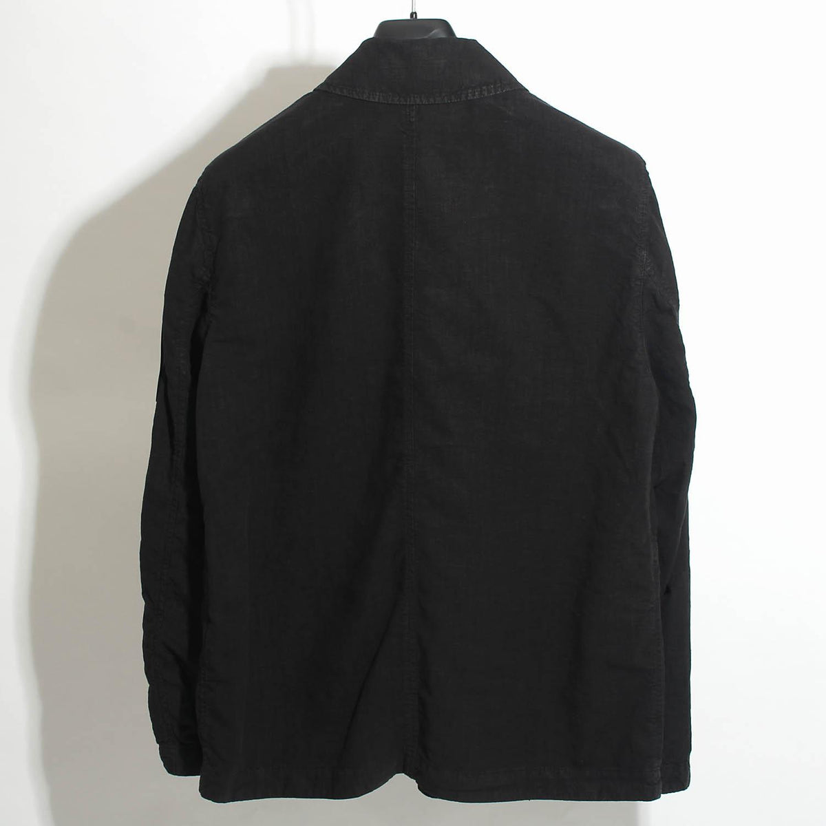 STONE ISLAND Black Tela Lino Nylon-TC Shirt Jacket for Men