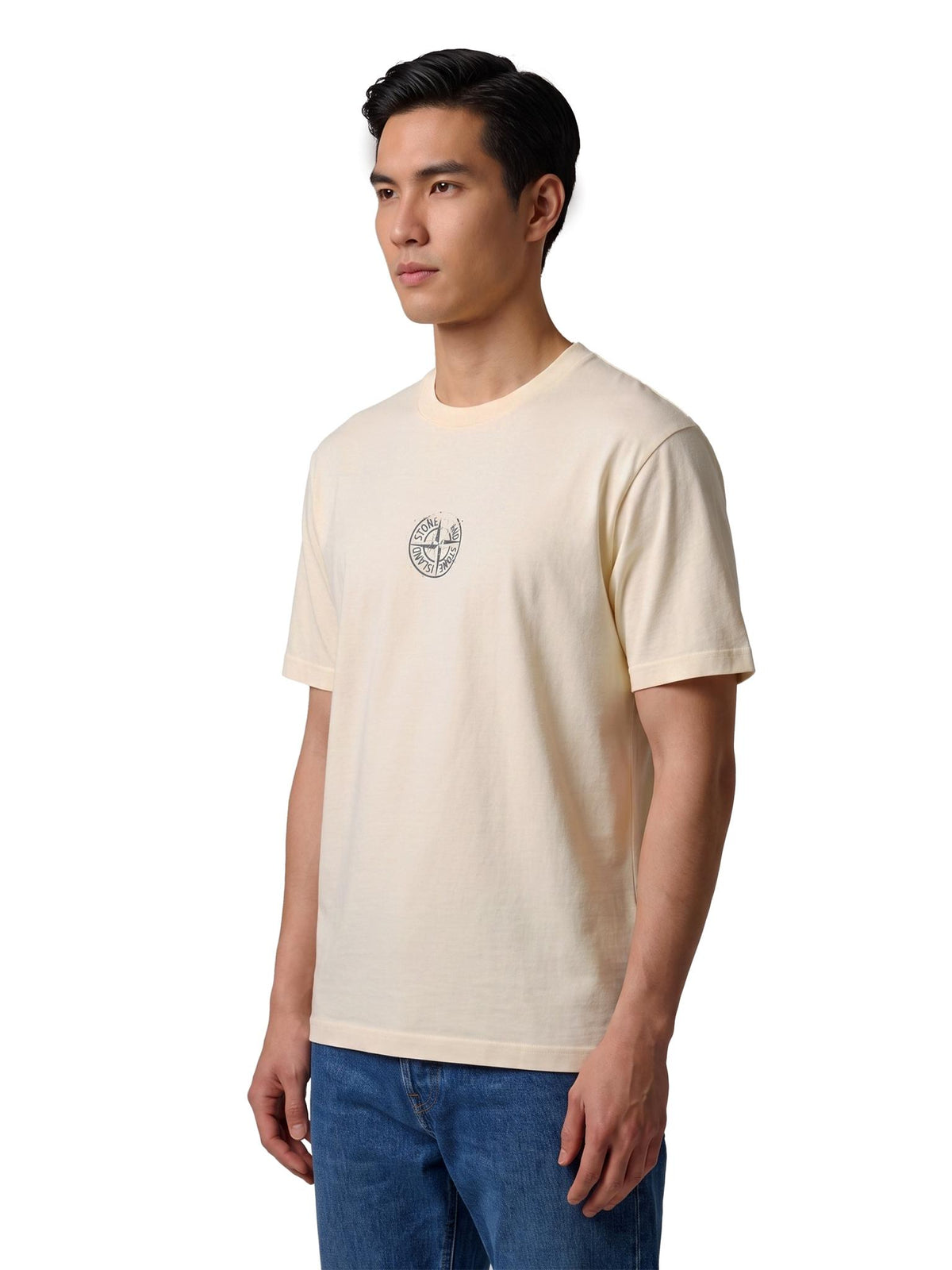 STONE ISLAND Short Sleeve Cotton T-Shirt Navy Men