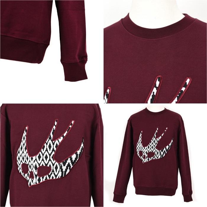 Alexander Mcqueen Swallow Embroidered Sweatshirt for Men