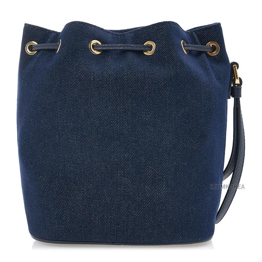 BALLY Denim Logo Print Mini Bucket Shoulder Bag WLO05OCV034 I5G6O