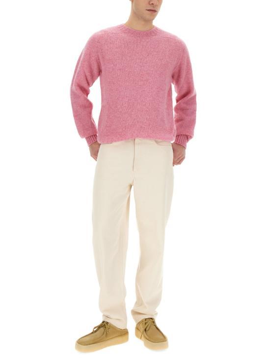 HOWLIN Pink Wool Turtleneck Sweater for Men