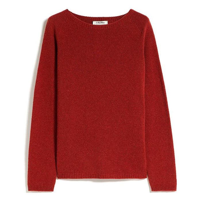 Max Mara cashmere crewneck sweater red women