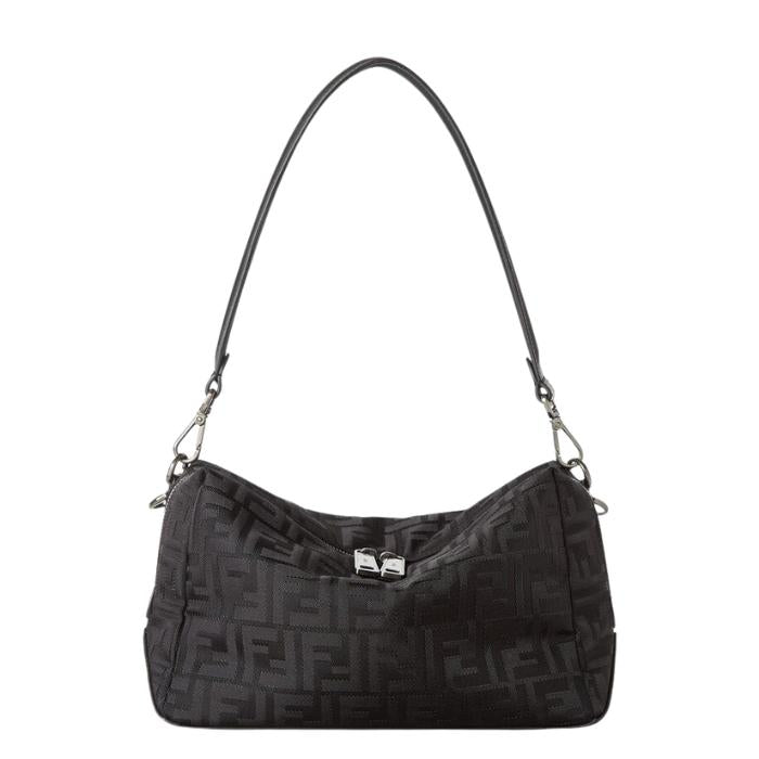FENDI Square FF Louis Medium Crossbody Bag Black