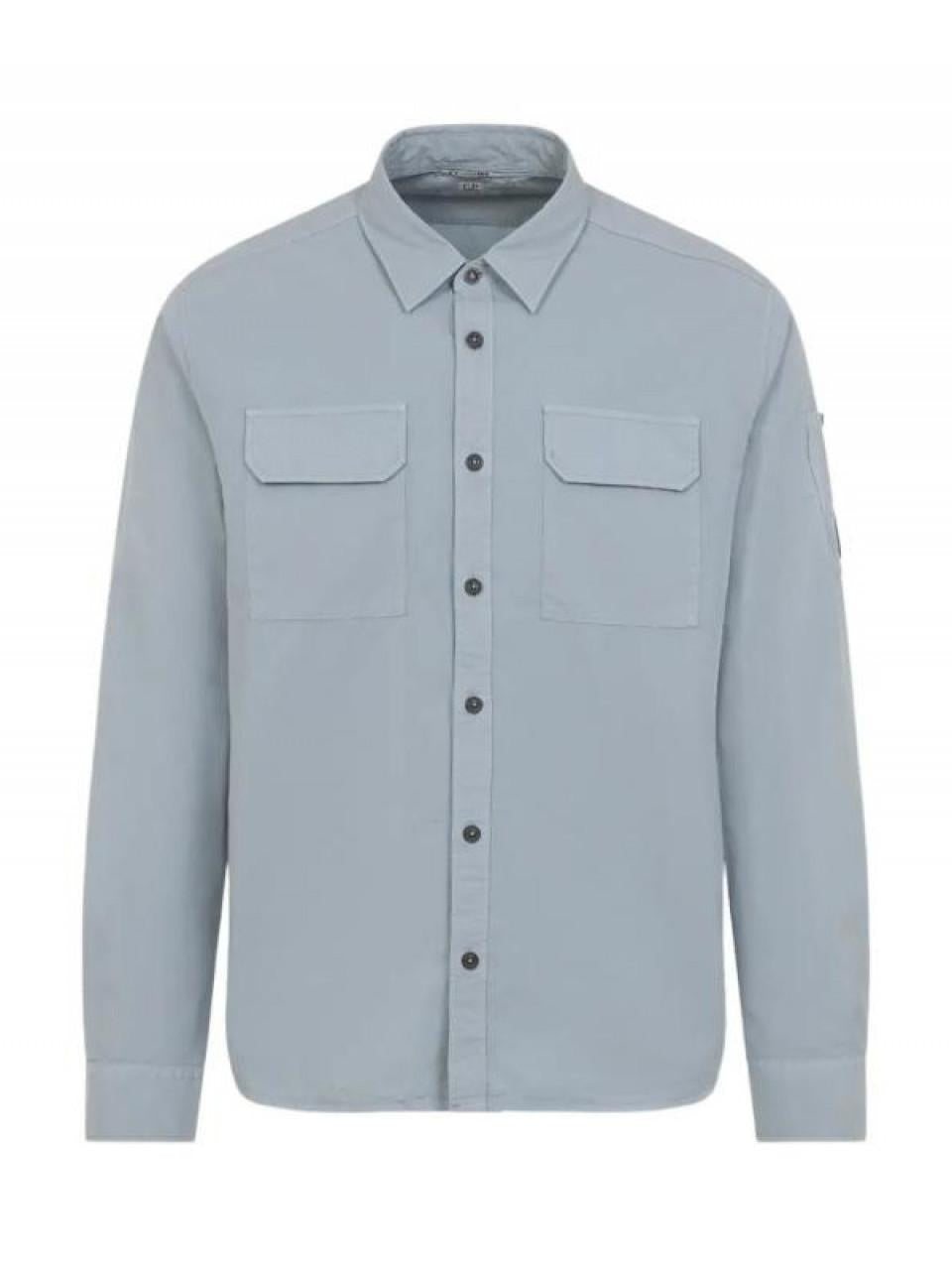 CP Company Garment-Dyed Long Sleeve Lens Shirt Organic Cotton