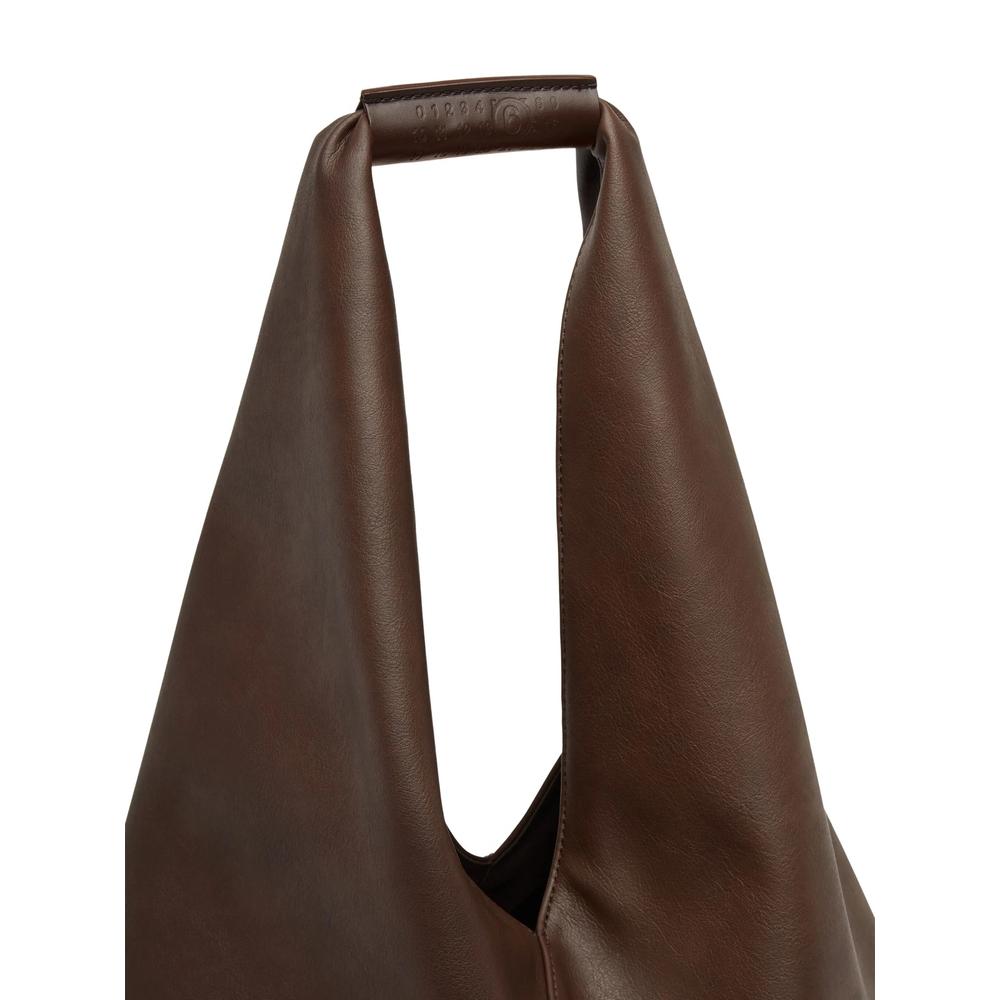 Maison Margiela Black Leather Tote Bag