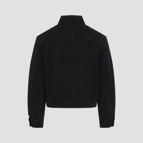 JACQUEMUS Black Denim Jacket