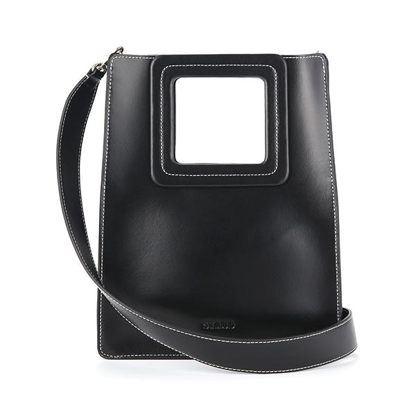 STAUD Women’s Leather Tote Bag 07 9470 BLK