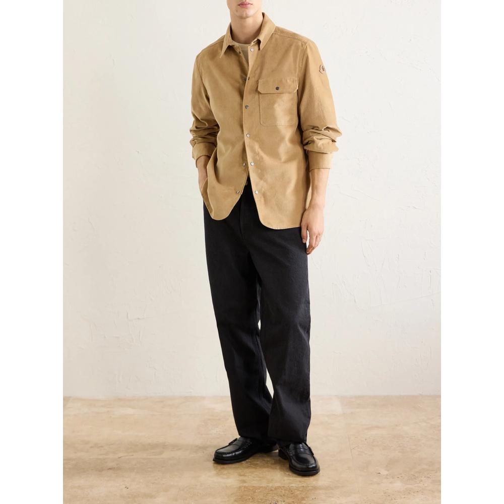 Moncler Men’s Corduroy Shirt Jacket Brown
