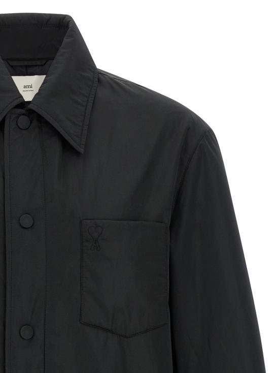 AMI Men’s Jacket HJK829 PL0039 001 BLACK DOM