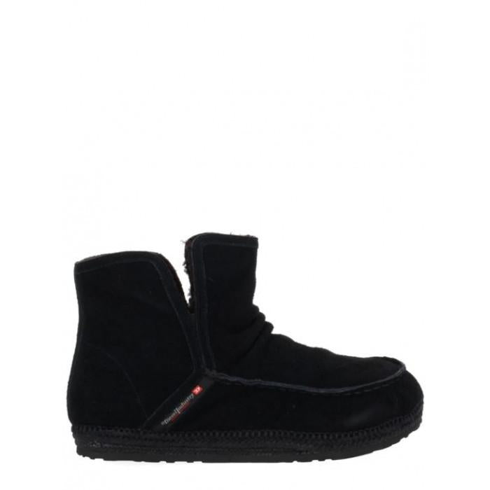 DIESEL Black Leather D LUKAS AKB Mid Boots Y03619 P6898 T8013